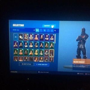 Semi stacked blacknight account 110 skins